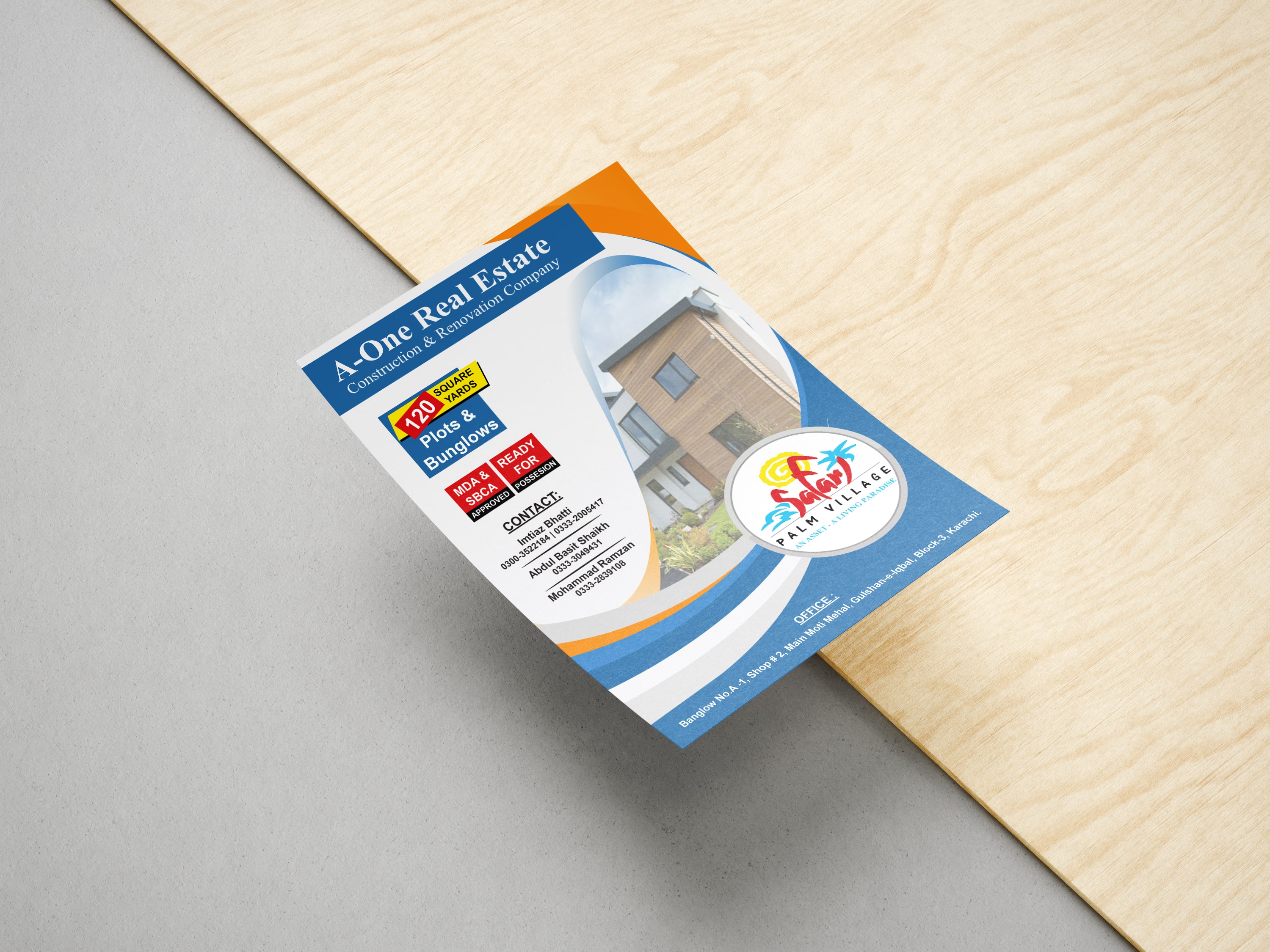 A5 Flyer Catalog Design for Business Promotion in Italy