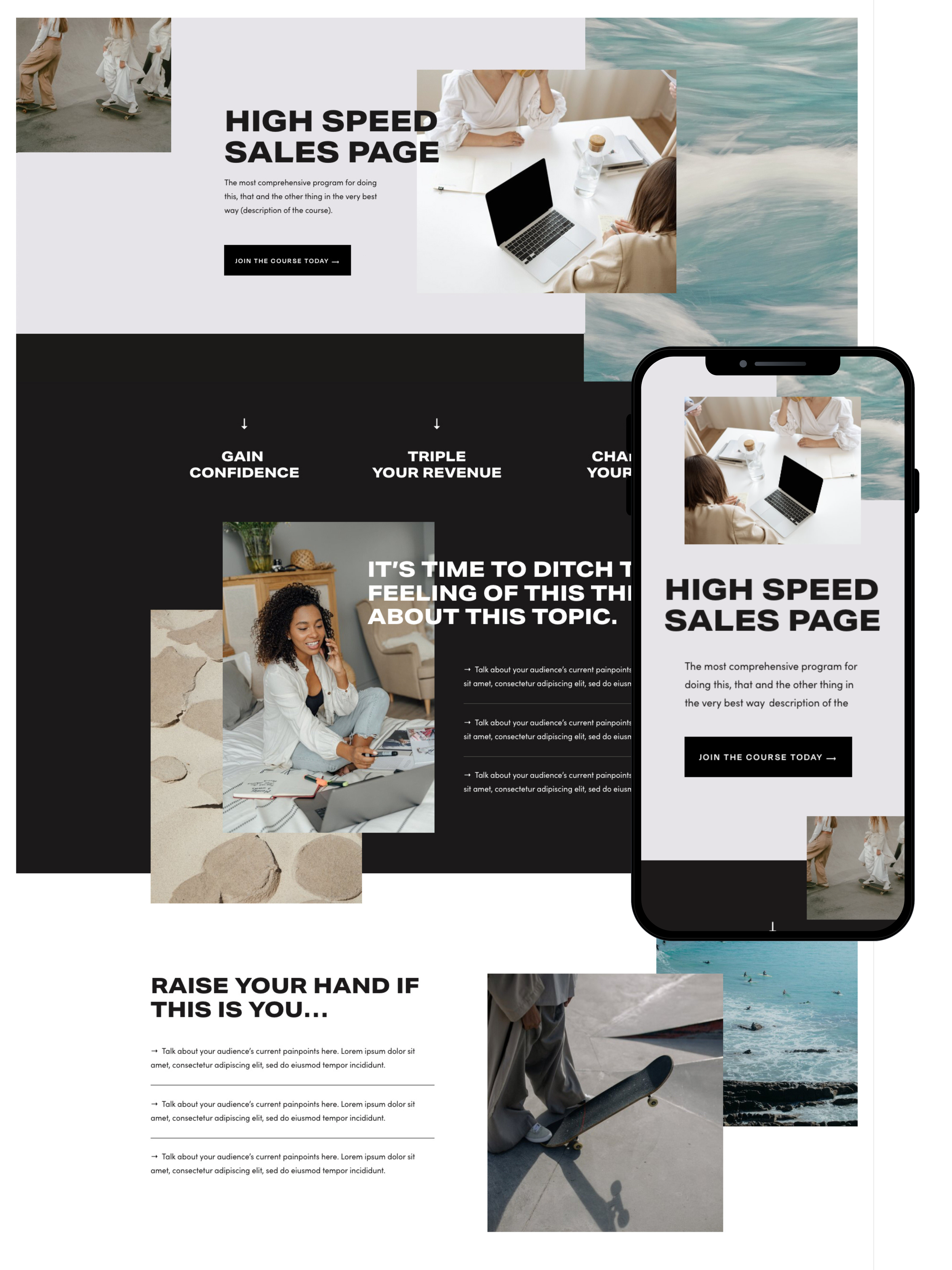 Sales Page Design | Elite Launch Design - Create in Italy for Higher Conversions