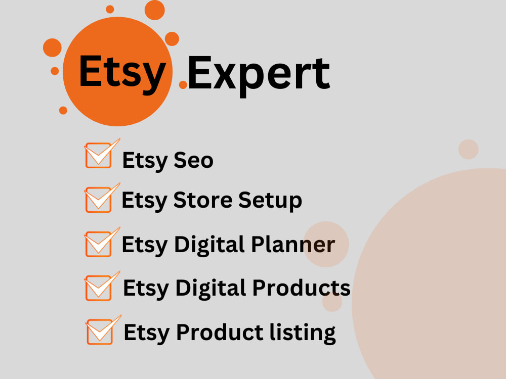 Etsy Shop Setup Service | Branding, SEO, Banner Design, Product Listings in Italy