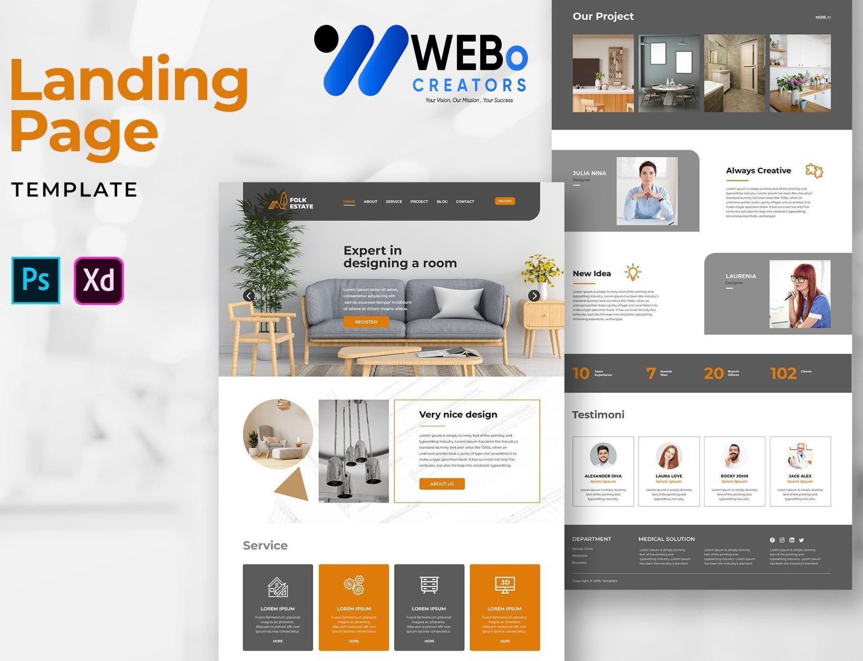 Creative Landing Page Designs, Themes, Graphic Elements for Italy Businesses 2026