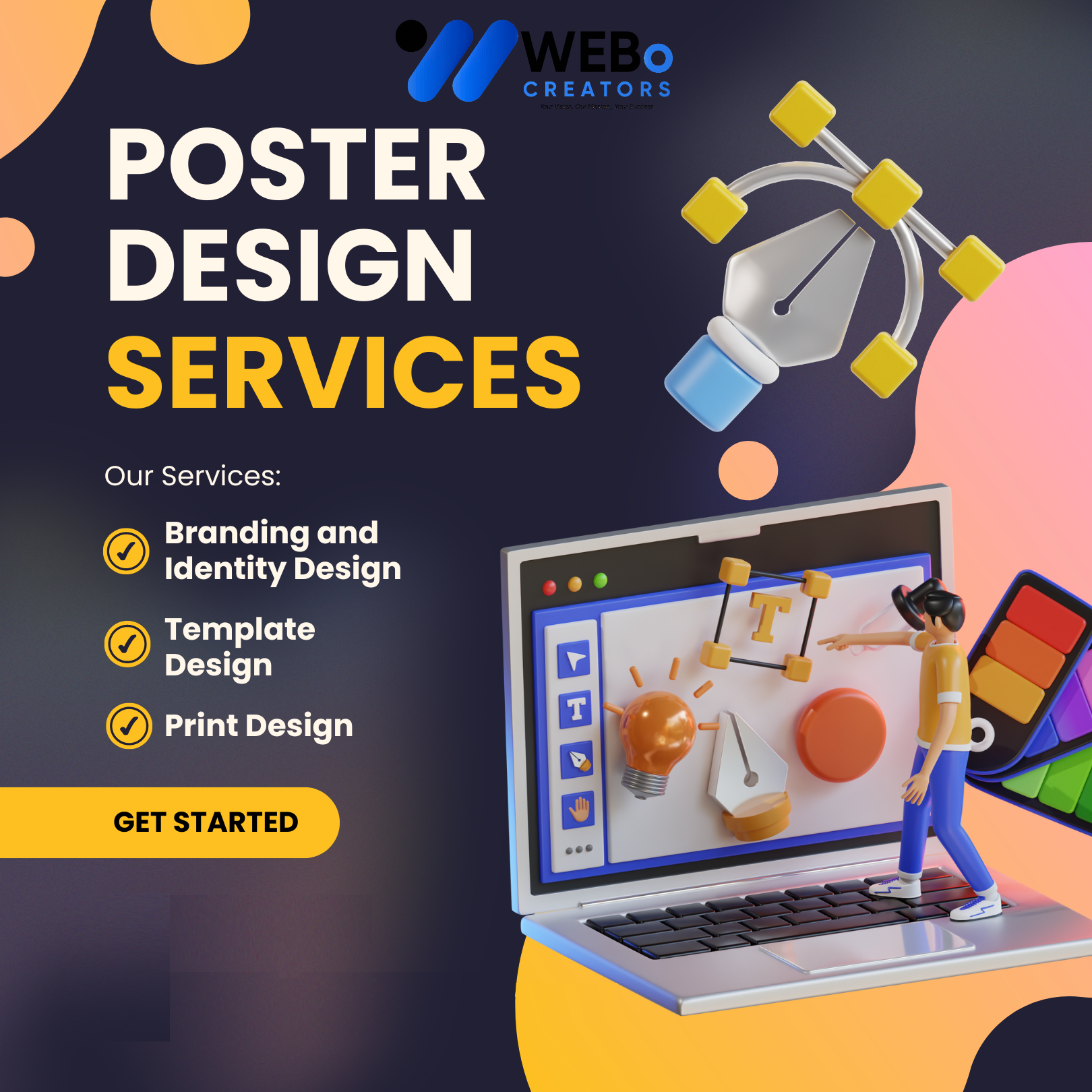 Poster Design Service | Get Powerful Advertising Poster in Italy for Business and Events