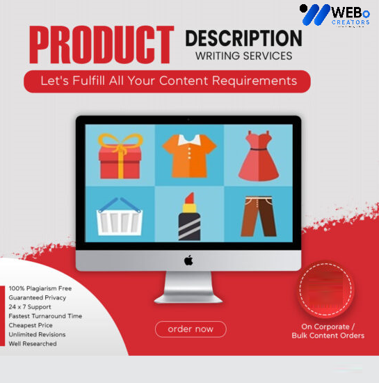 Product Description Writing Services | Best Digital Marketing Agency | Web Design in Italy for online stores